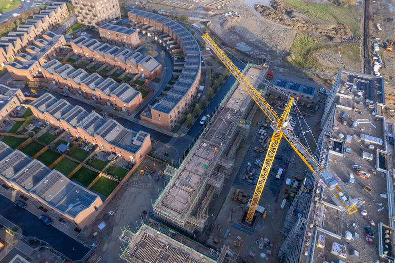 Overhead shot of the Brabazon construction site